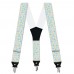 Bretele barbati personalizate, model iepuras de Paste, fundal floral